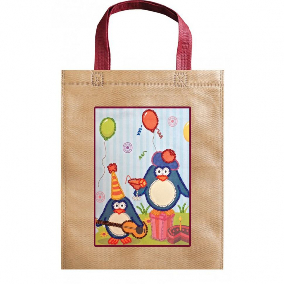 Набор для вышивания бисером АБРИС АРТ арт. ACA-010 сумка Поздравляем! 15,5х20,5 см