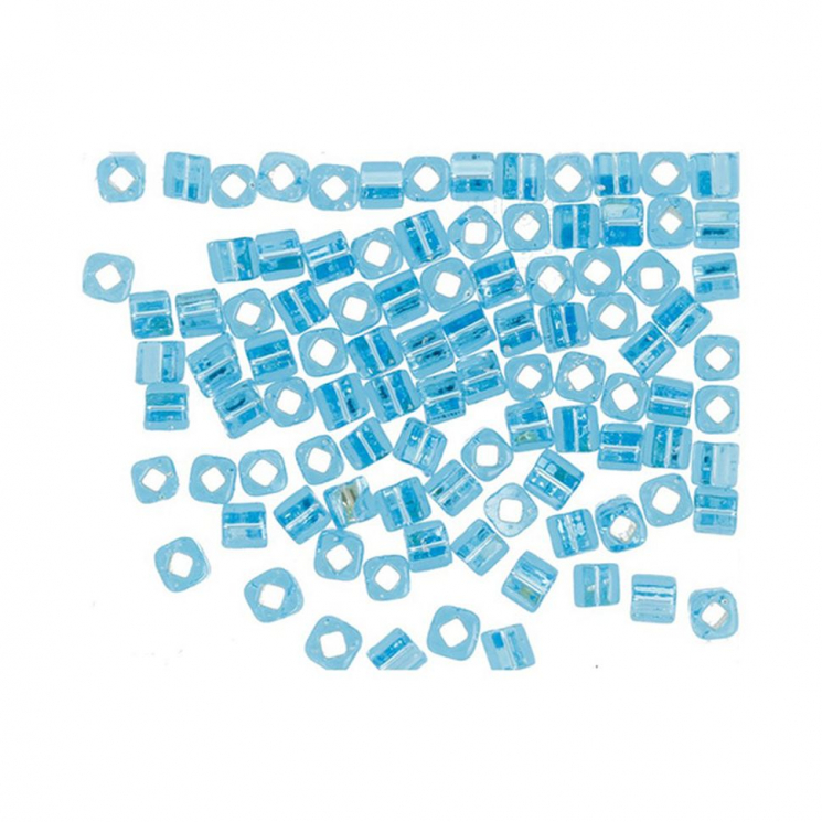 Бисер Япония "TOHO" CUBE №2  3 мм 5 х 5 г №0023 св.голубой