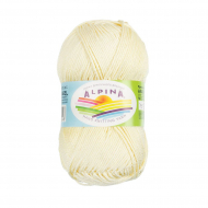 Пряжа ALPINA ANABEL (100% мерсеризованный хлопок) 10х50г/120м цв.185 бл.желтый