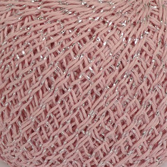 Нитки для вязания Сверкающая Снежинка (92% хлопок, 8% люрекс) 20х25г/195м цв.0901