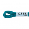 Нитки для вышивания Gamma мулине (0820-3070) 100% хлопок 24 x 8 м цв.0858 т.морская волна