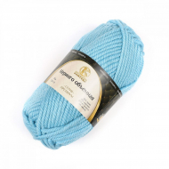 Пряжа для вязания КАМТ Меринго объемная (20% меринос, 20% шерсть, 56% акрил, 4% лайкра) 4х150г/90м цв.015 голубой