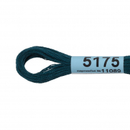 Нитки для вышивания Gamma мулине (3173-6115) 100% хлопок 24 x 8 м цв.5175 т.т.мор.волна