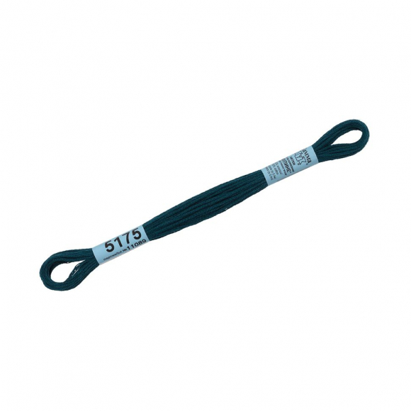 Нитки для вышивания Gamma мулине (3173-6115) 100% хлопок 24 x 8 м цв.5175 т.т.мор.волна