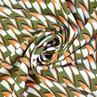 Ткань Штапель 150 г/м? 100% вискоза шир.145 см арт.Р.28233.02 цв.02 оливковый рул.30м