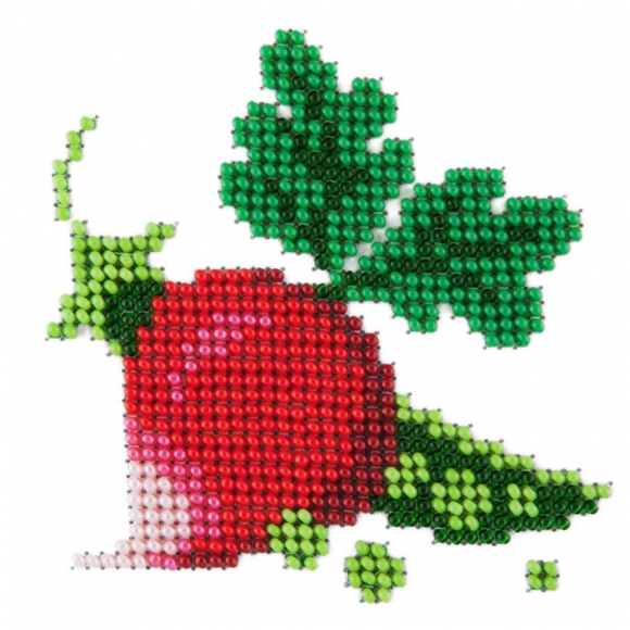 Набор для вышивания бисером LOUISE арт. L496 Редис и горох 11х11 см