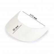 Козырек пористый гнутый арт.TBY-50175-3 разм. 50х175х60мм цв.белый уп.50шт Козырек пористый гнутый арт.TBY-50175-3 разм. 50х175х60мм цв.белый уп.50шт