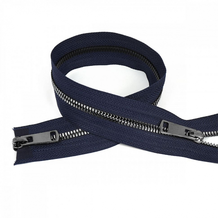 Молния MaxZipper трактор №5 2 замка TT, 110см, цв.синий/т.никель уп.10шт