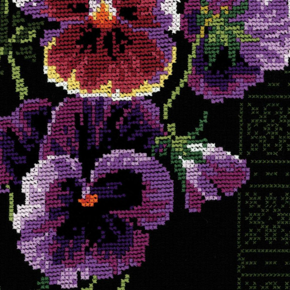 Набор для вышивания РИОЛИС арт.100/011 Анютины глазки 20х105 см Набор для вышивания РИОЛИС арт.100/011 Анютины глазки 20х105 см