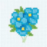 Набор для вышивания KLART арт. 8-354 Нежные незабудки 8х9 см