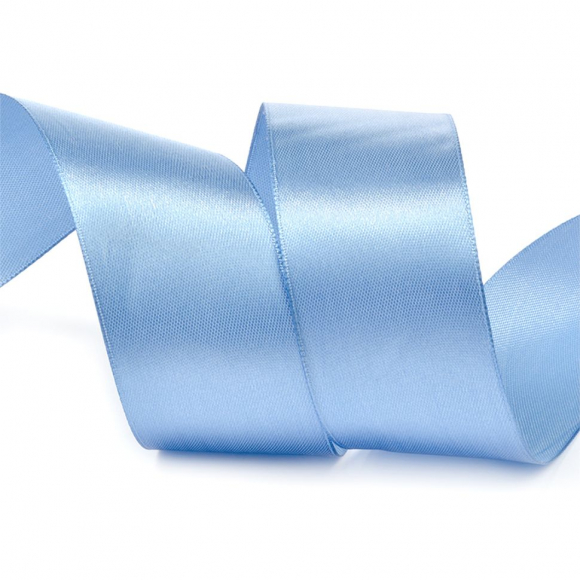 Лента атласная 38мм цв.3103 ярк.голубой IDEAL уп.27,4 м