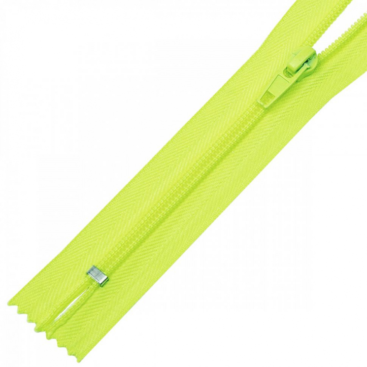 Молния MaxZipper пласт. спираль №5-N 16см н/р цв.F229 ярк.салатовый уп.50шт