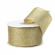 Лента IDEAL с люрексом арт.ТВ-ЛЮР шир.50мм цв.золото уп.22,85м