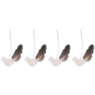 136924_Декоративный элемент-подвеска "Птичка с пером"