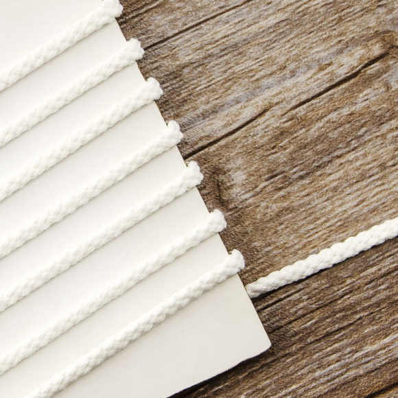 184852_Шнур PEGA хлопковый, цвет белый, 5,3 мм 184852_Шнур PEGA хлопковый, цвет белый, 5,3 мм