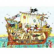 Набор для вышивания Bothy Threads арт.XCT7 Pirate Ship (Пиратский корабль) 26х35 см