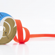 31973_Лента репсовая SAFISA мини-рулон, 10 мм, 4 м, цвет 61, оранжевый