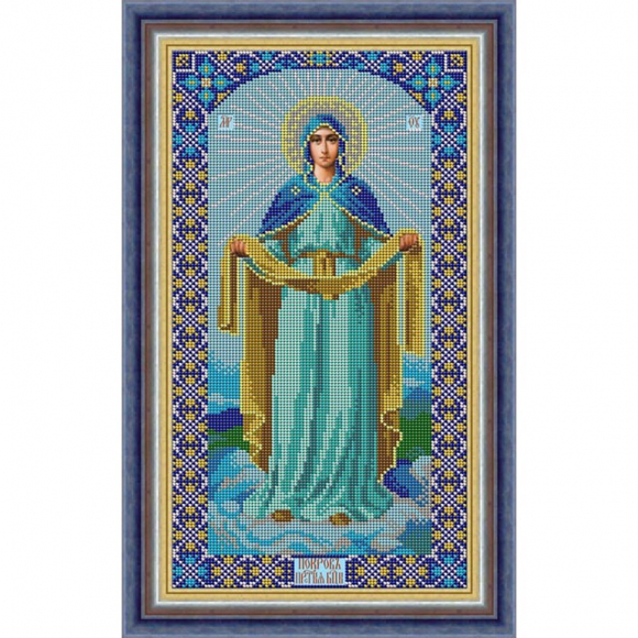 Набор для вышивания бисером GALLA COLLECTION арт.И 052 Икона Покров Божией Матери 22x26 см