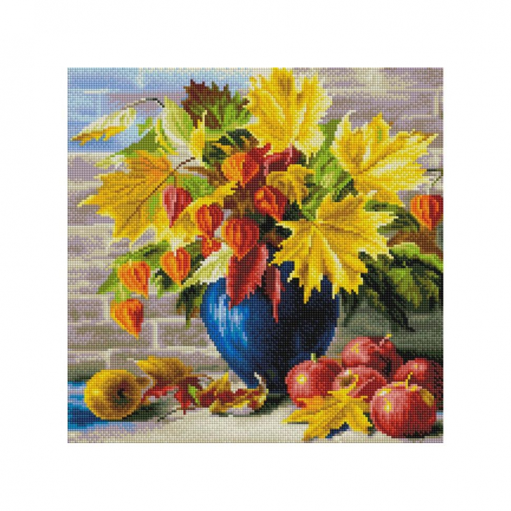 Набор Белоснежка для изготовления картин со стразами на подрамнике арт.БЛ.204-ST-S Сентябрь 40х40 см