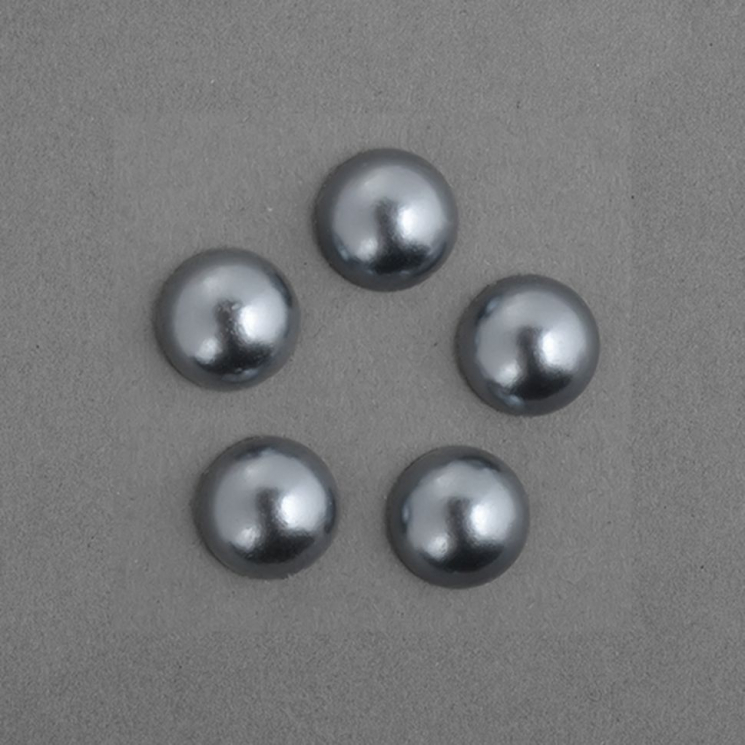 Полужемчужины перламутр Круг, арт.TBY-1906-29, 6 мм цв.29 серый уп.500г
