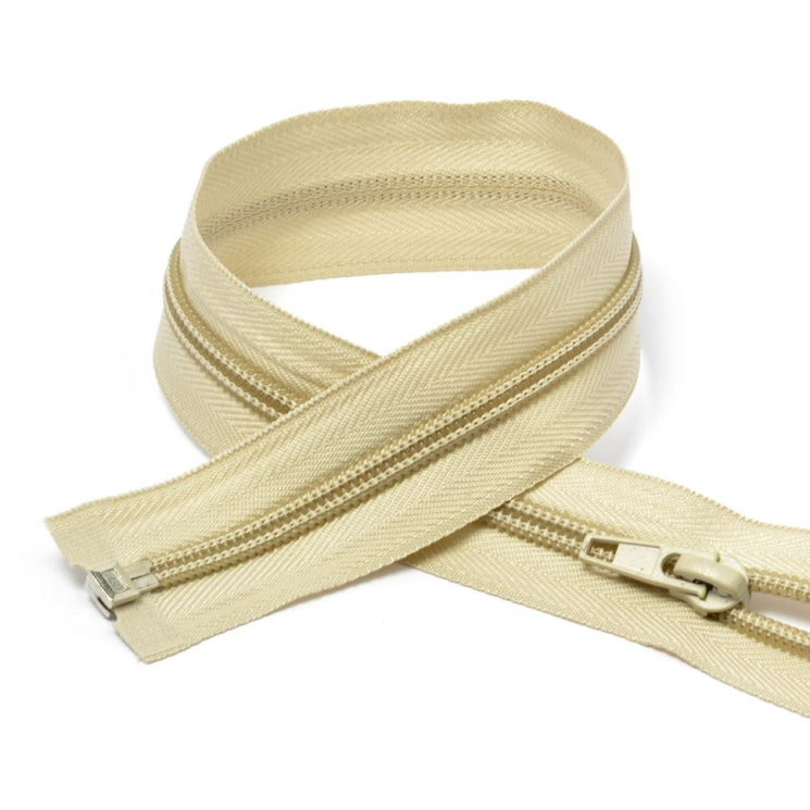 Молния MaxZipper пласт. спираль №5-N 75см цв.F307 натуральный уп.50шт