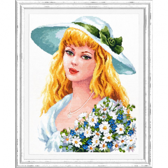 Набор для вышивания ЧУДЕСНАЯ ИГЛА арт.83-05 Твои зеленые глаза 32х40см