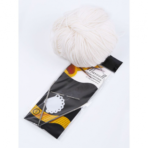 Спицы круговые для вязания на тросиках Maxwell Black арт.40-30 3,0 мм /40 см