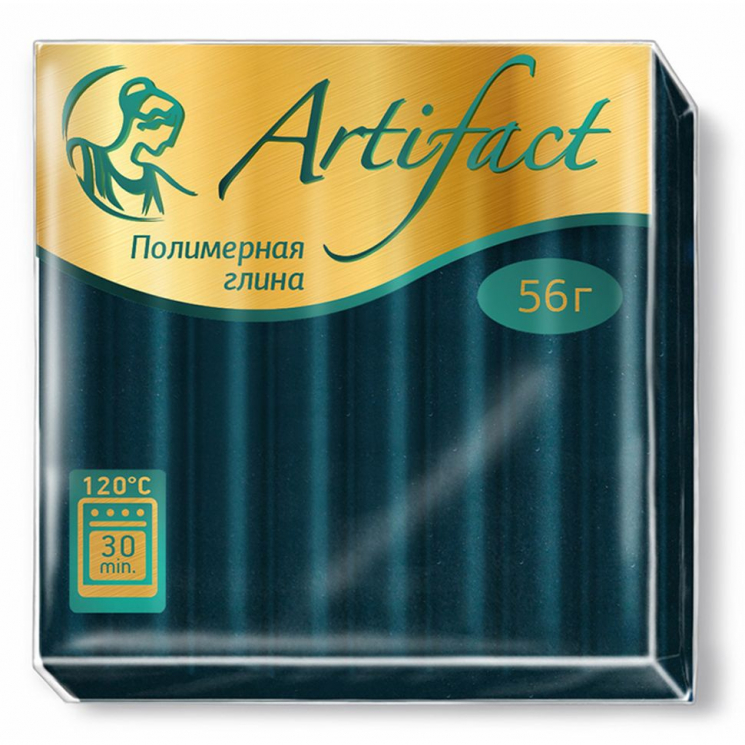 Полимерная глина Артефакт арт.АФ.821394/0283 классический цв.Изумрудный 56 г