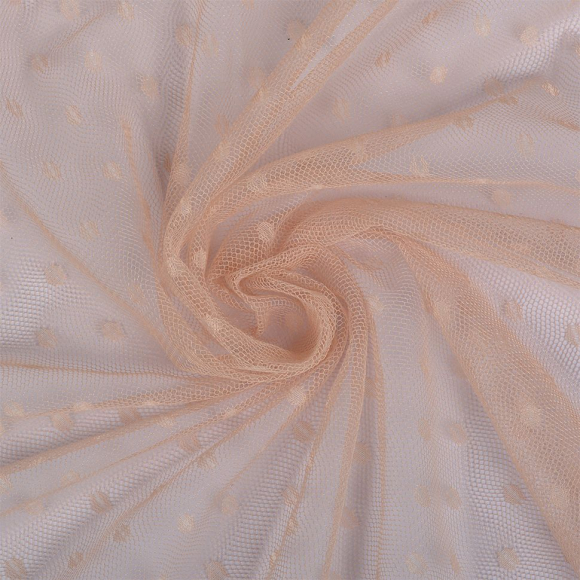 Фатин горошек мягкий шир.160см 100% полиэстер арт.TBY-1907-29 цв.пудра диаметр горошин 0,6см рул.15м Фатин горошек мягкий шир.160см 100% полиэстер арт.TBY-1907-29 цв.пудра диаметр горошин 0,6см рул.15м