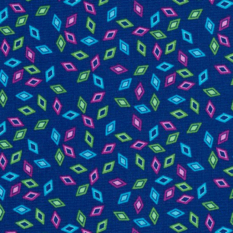 Ткань для пэчворка PEPPY Wildflowers 122 г/м? 100% хлопок цв.FLH-20294-9 NAVY уп.50х55 см