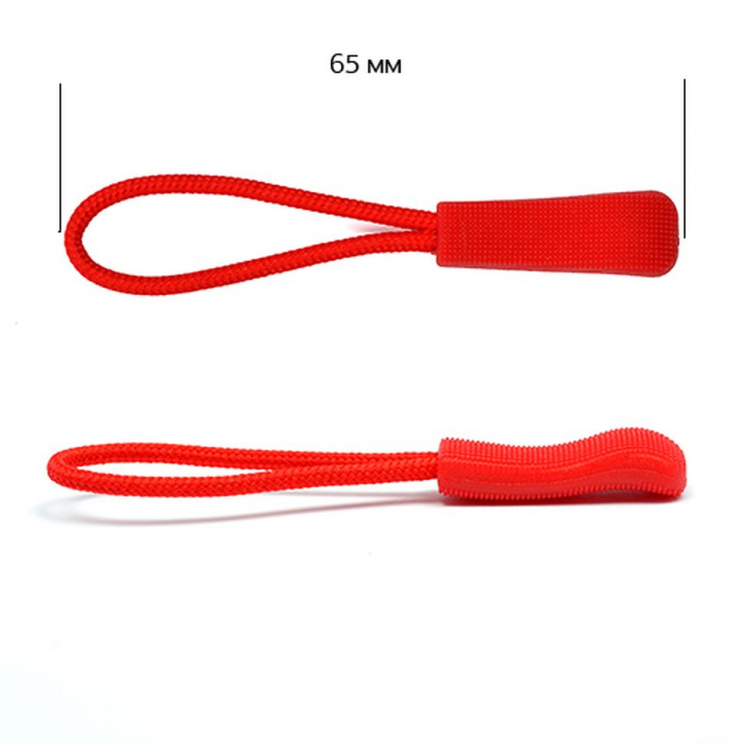 Пуллеры MaxZipper для бегунка арт.Л107 цв. 9 красный уп.100шт