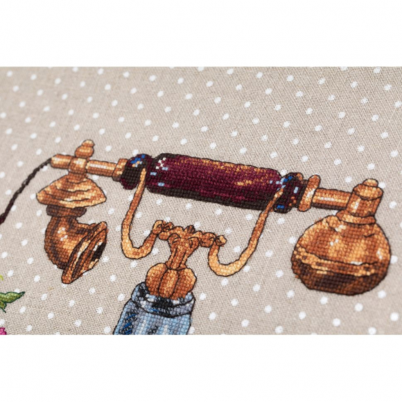 Набор для вышивания PANNA арт. PAN.RE-le-7362 Ожившая история. Телефон 25,5х27 см