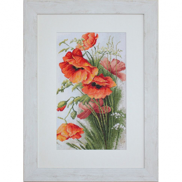Набор для вышивания LUCA-S арт. B213 Маки 20х32,5 см