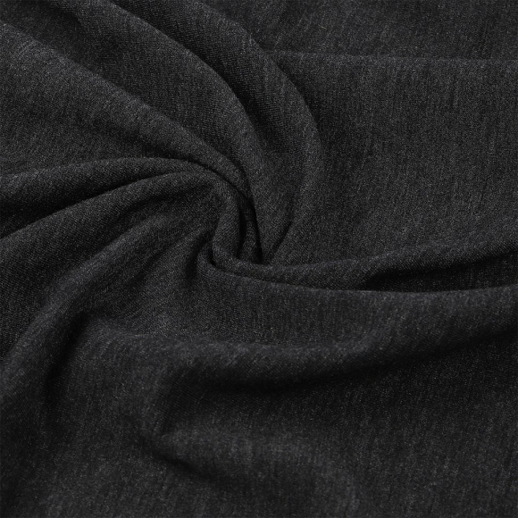 Ткань трикотаж Футер 2х нитка петля 70%пэ 25%вис 5%спан 220г 160см серый меланж 2 уп.3м