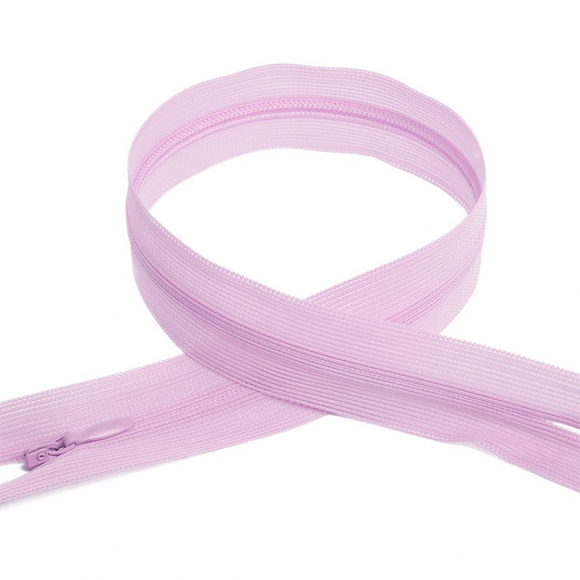 Молния MaxZipper пласт. потайная №3 50см н/р цв.F165 сиреневый уп.50шт