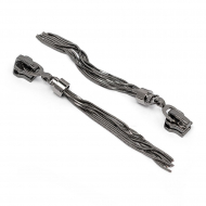 Замок MaxZipper автомат М#5 арт.F03 цв.черный никель уп.10шт Замок MaxZipper автомат М#5 арт.F03 цв.черный никель уп.10шт