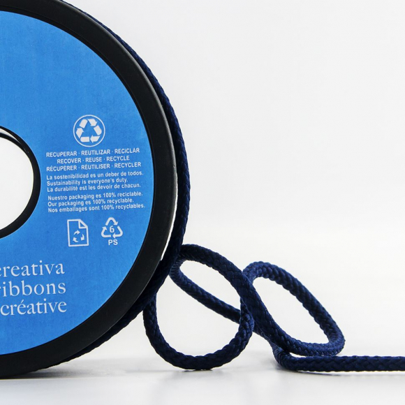 Шнур плетеный SPIRAL ( SAFISA), 4 мм, 25 м, цвет синий темный