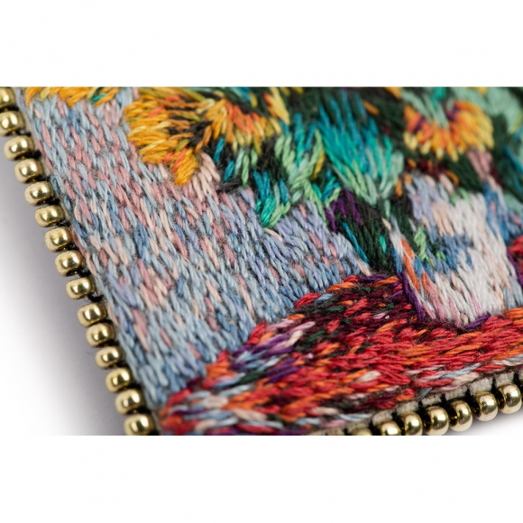 Набор для вышивания PANNA Живая картина арт. MET-JK-2264 Брошь. Букет подсолнухов 5х6 см