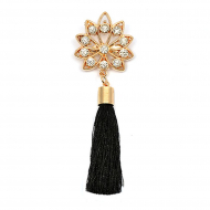 Брошь металл Звезда со стразами и кисточкой арт.UF.SH-10 25х80мм цв.золото/черный уп.5шт Брошь металл Звезда со стразами и кисточкой арт.UF.SH-10 25х80мм цв.золото/черный уп.5шт