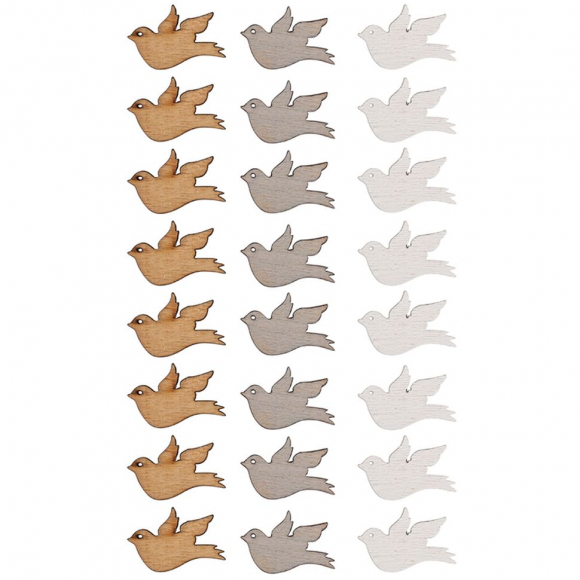 Набор декоративных элементов "Голуби" Набор декоративных элементов "Голуби"