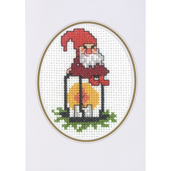 57304_Набор для вышивания открытки "Гномик и фонарь"