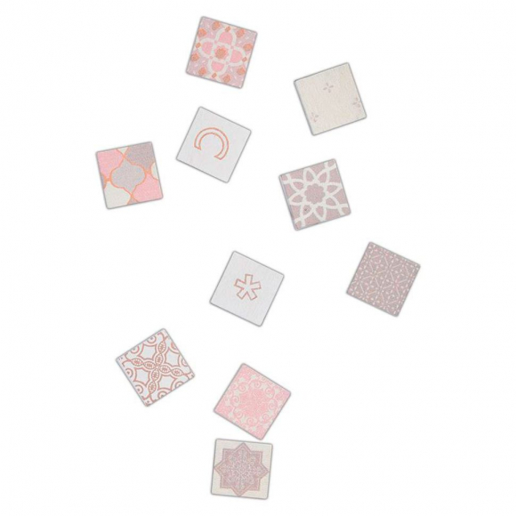 123913_Набор букв "Moroccan Haze" на основе из дерева