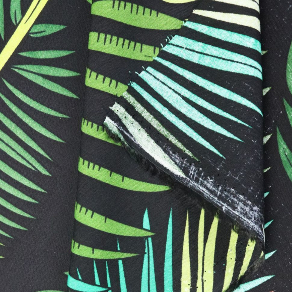 Ткань Штапель 105 г/м? 100% вискоза шир.145 см арт.Р.27018.04 цв.04 черный уп.45м