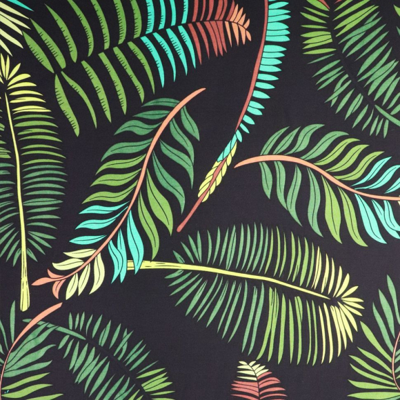 Ткань Штапель 105 г/м? 100% вискоза шир.145 см арт.Р.27018.04 цв.04 черный уп.45м