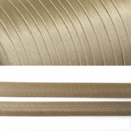 Косая бейка TBY атласная шир.15мм цв.F292 т.бежевый уп.132 м