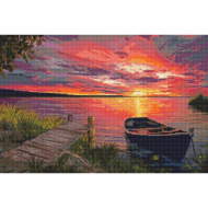 161490_Картина стразами "Вечерняя заря"