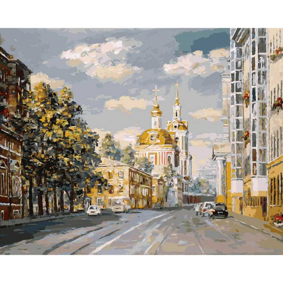 Картины по номерам Белоснежка арт.БЛ.116-AB Церковь Никиты Мученика в Старой Басманной слободе 40х50 см