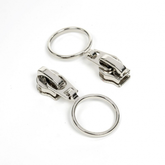 Замок MaxZipper автомат СП#5 кольцо цв.никель уп.100шт