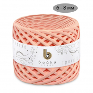 Пряжа трикотажная 100м, 300г, ширина 6-8мм цв.3045 персиковый