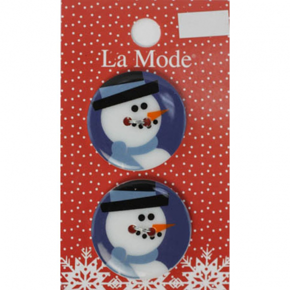 Пуговицы LA MODE CRISTMAS "Портрет Снеговика"